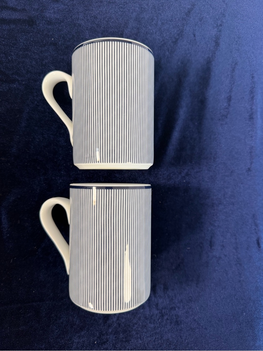 Vintage Dansk Bistro Ringsted Blue White Stripe MCM Coffee Mug Blue/White 10oz - Picture 5 of 8